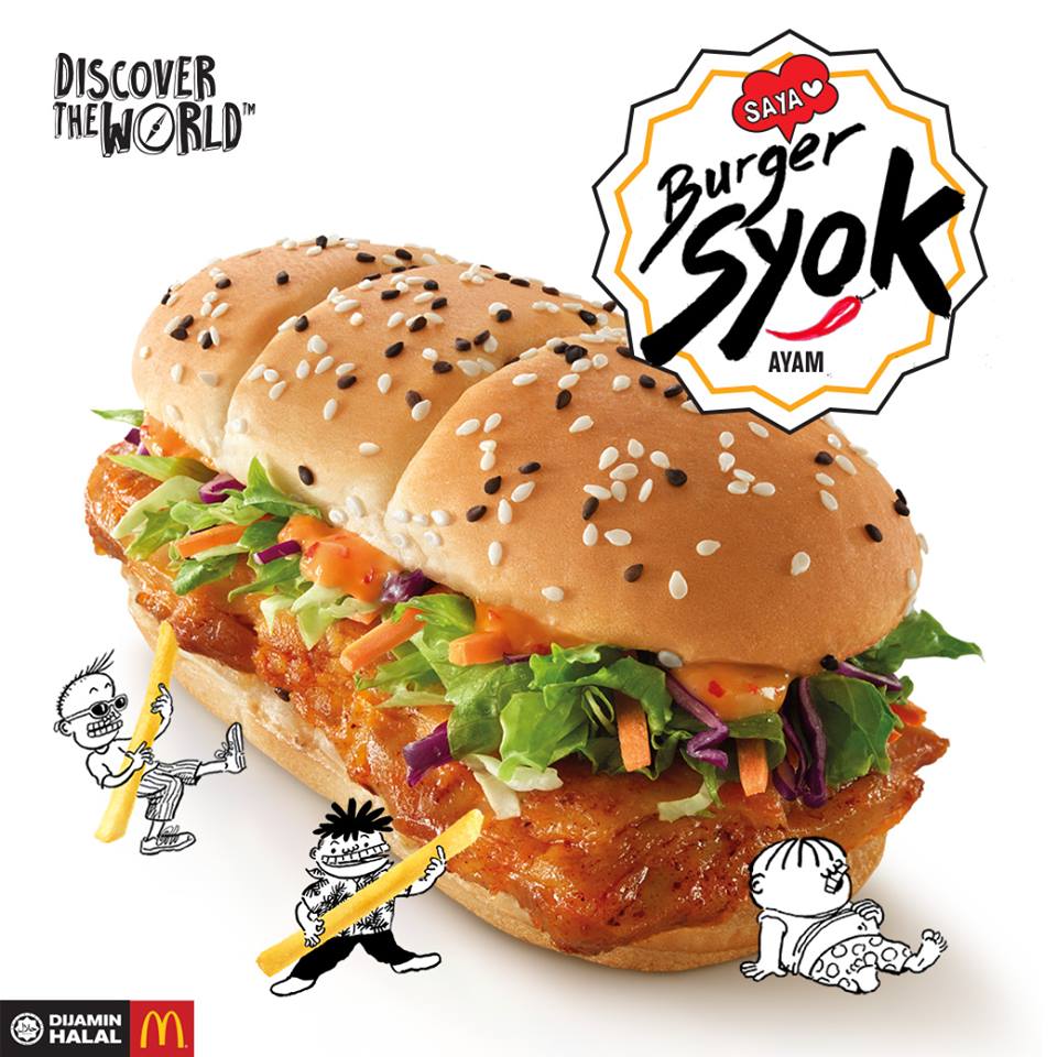 syok burger mcdonalds malaysia