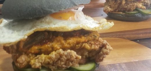 myburgerlab nasi lemak ayam rendang burger viral review