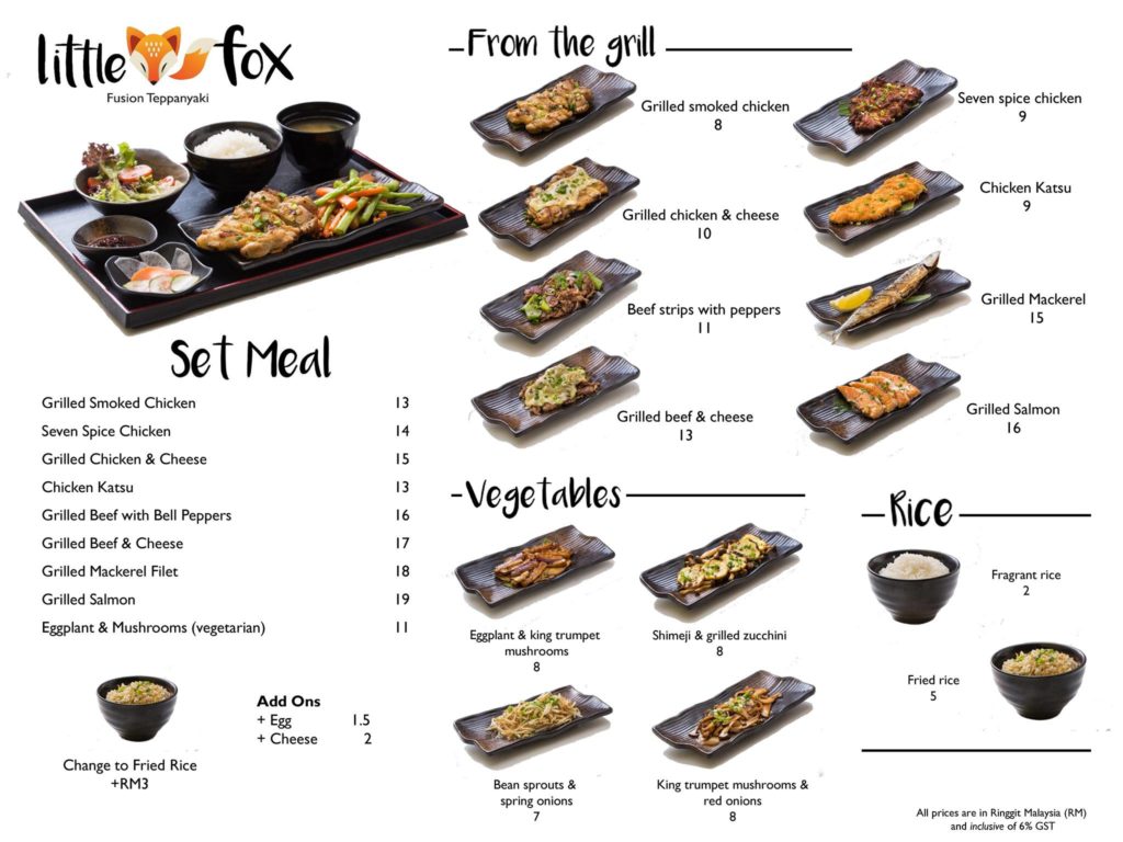 little fox fusion teppanyaki starling food court review