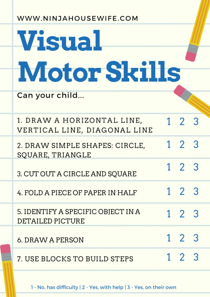 does my child need occupational therapy checklist