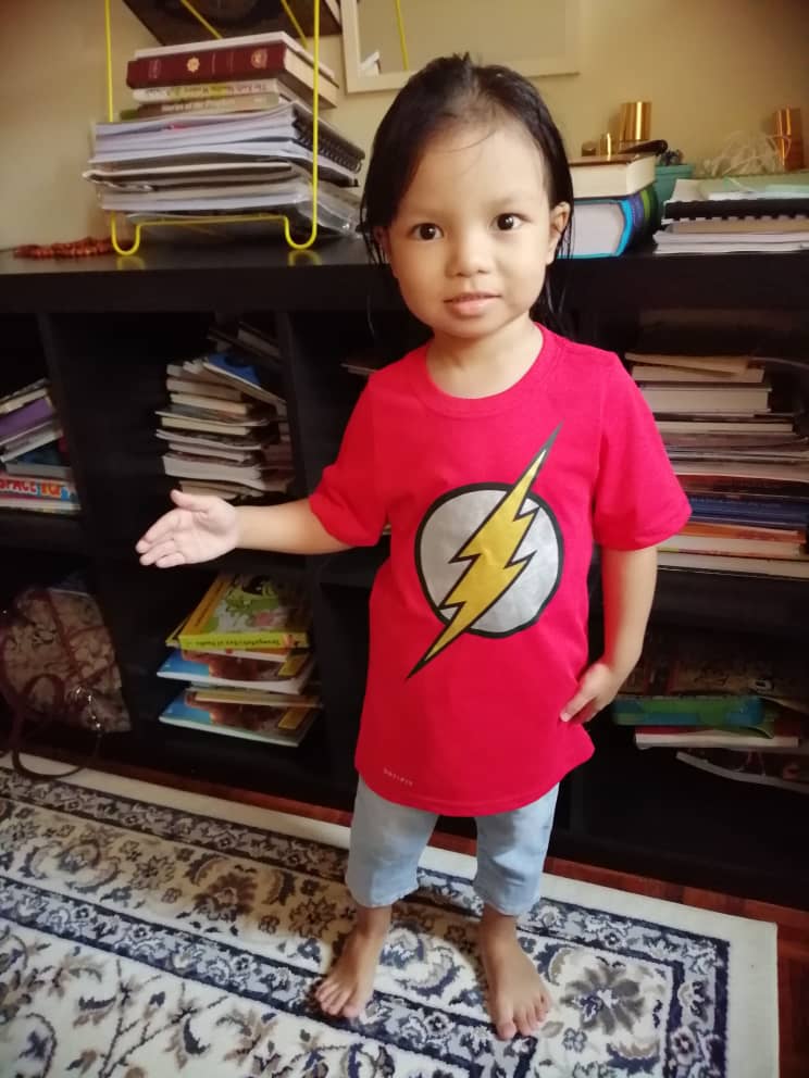 aisha is the flash toddler costumer