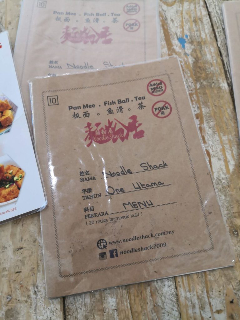 pan mee noodle shack 1 utama review menu